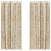 vidaXL Cortine din catifea 2 buc. Crem 245 x 140 cm Catifea