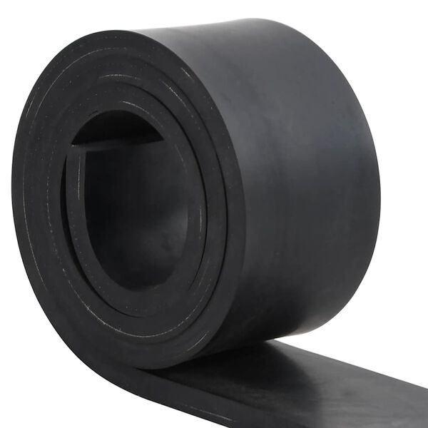 vidaXL Margine de cauciuc pentru plug de zăpadă negru 200x8x1 cm