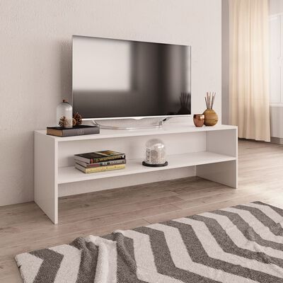 vidaXL Comodă TV, alb, 120 x 40 x 40 cm, lemn prelucrat