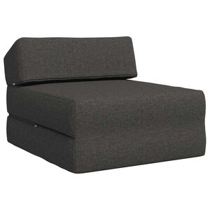 vidaXL Canapea Pat Pliabilă Gri &icirc;nchis 60 x 70 x 41 cm Țesătură