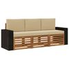 vidaXL Seturi de canapele 3 buc. Lemn Solid de Acacia