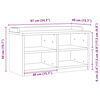 vidaXL Bancă pentru hol „SANDNES” 87x40x50 cm din lemn masiv de pin