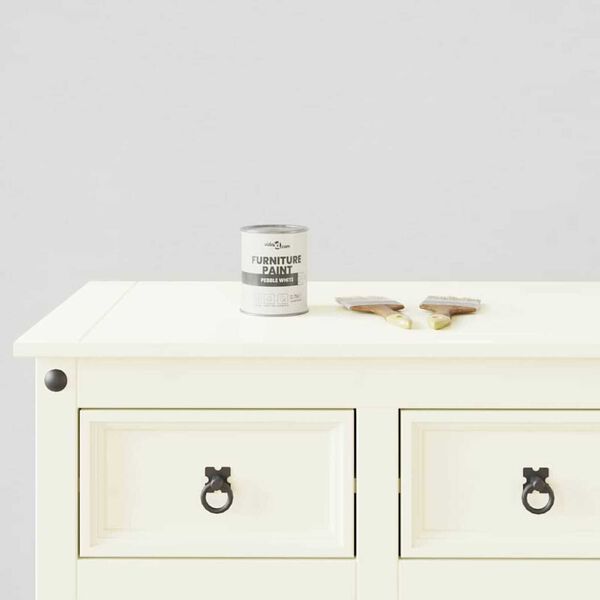 vidaXL Vopsea pentru mobilă Alb 10 x 10 x 12,2 cm Print pe perete