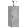 vidaXL Dulap de perete, gri beton, 34,5x34x90 cm, lemn prelucrat