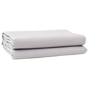 vidaXL Material de &icirc;nlocuire pentru copertină Gri deschis Poliester