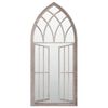 vidaXL Oglindă de grădină, nisipiu, 100x45 cm, fier, uz exterior