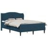 vidaXL Cadru de pat cu headboard albastru 140 x 200 cm Catifea