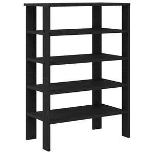 vidaXL Suport pentru pantofi negru 61x32x87,5 cm Lemn prelucrat