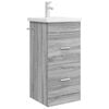 vidaXL Mobilă de baie cu chiuvetă Sonoma gri 42 x 40 x 84,5 cm
