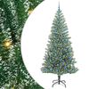 vidaXL Pom de Crăciun artificial cu zăpadă imitată și lumină LED