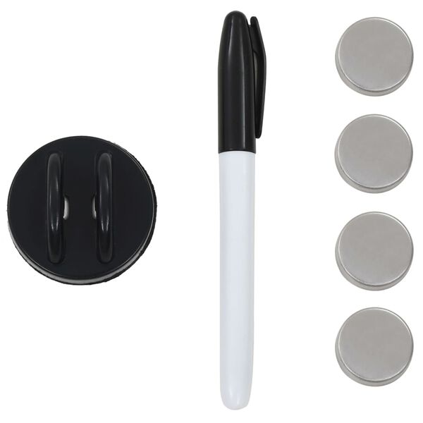 vidaXL Tablă magnetică de perete, 40 x 40 cm, sticlă