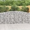 vidaXL Coșuri gabion arcuite 20 buc, 400x30x100/120 cm fier galvanizat