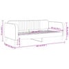vidaXL Cadru de pat, gri deschis, 90x200 cm, catifea