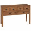 vidaXL Bufet natural 110 x 35 x 75,5 cm Lemn solid de tec