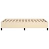 vidaXL Cadru de pat fără saltea, crem, 120x200 cm, textil