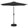 vidaXL Parasol de grădină cu lumini LED și bază 270 x 270 cm Poliester