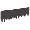 vidaXL Margine pentru gazon 10 buc. 103 x 30 cm Oțel Negru