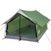 vidaXL Cort de camping 2 persoane, verde, 193x122x96 cm, tafta 185T