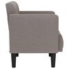 vidaXL Canapea Scaun cu cotiere, gri taupe, 53 cm, textil