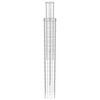 vidaXL St&acirc;lp de gard. 2 pcs Argintiu 20 x 20 x 190 cm Metal