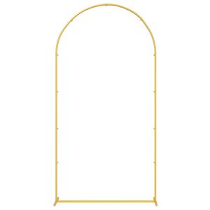vidaXL Arc de nuntă Auriu 100 x 39 x 200 cm Oțel