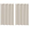 vidaXL Cortină din Voile 2 buc. Nisipiu 140 x 140 cm Poliester