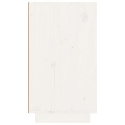 vidaXL Dulap de vinuri, alb, 23x34x61 cm, lemn masiv de pin