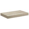 vidaXL Rafturi de perete suspendate, 2 buc., stejar, 40x23x3,8 cm, MDF