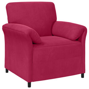 vidaXL Sofa cu un loc Roșu Vin 88 x 83 x 95 cm Catifea