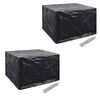 vidaXL Huse mobilier grădină 2 buc. set poliratan 8 ocheți 113x113 cm