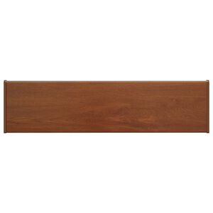 vidaXL Prag de fereastră Lemn brun 60 x 25 x 4,5 cm PVC