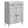 vidaXL Bufet Sonoma gri 66 x 34,5 x 90 cm Lemn prelucrat