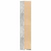 vidaXL Dulap de baie, gri beton, 30x30x183,5 cm, lemn prelucrat