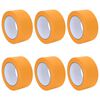 vidaXL Bende de Mascare pentru Pictori 6 buc. Galben 50mm x 50m H&acirc;rtie