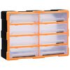 vidaXL Organizator cu 8 sertare mari, 52x16x37 cm