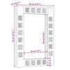 vidaXL Oglindă pentru baie natural 50 x 70 x 3 cm Lemn de mango solid