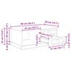 vidaXL Masă de cafea Lemn Vechi 90 x 50 x 35 cm Lemn compozit