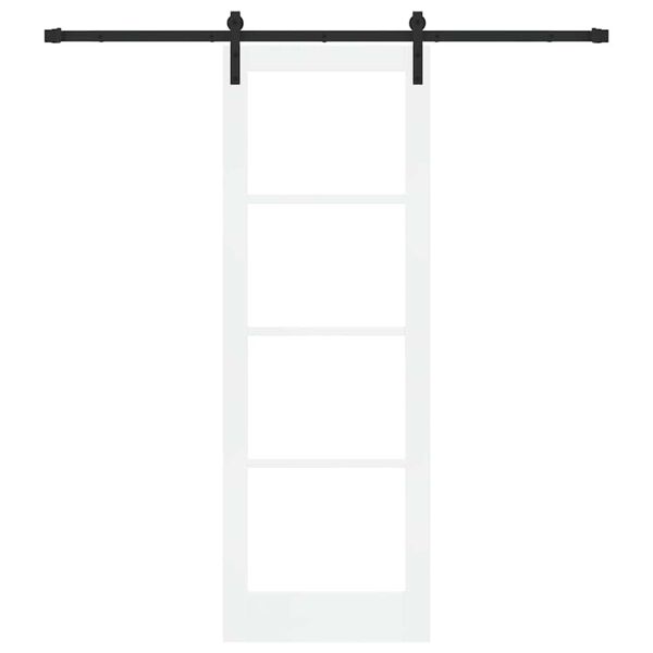 vidaXL Ușă glisantă ORKDAL Alb și negru 73,5 x 211 cm