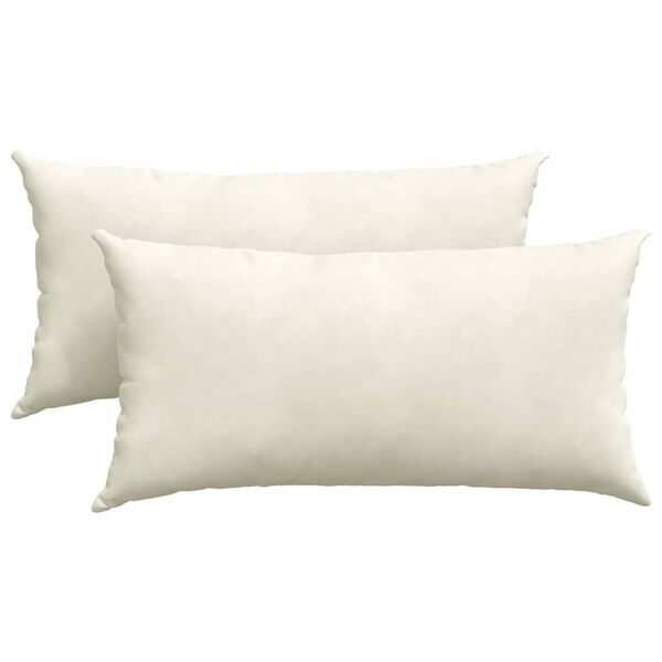 vidaXL Perne pentru canapea 2 pcs Crem 80 x 40 cm