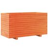 vidaXL Jardinieră grădină, maro ceruit, 90x40x49,5 cm, lemn masiv pin