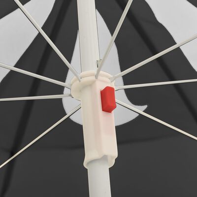 vidaXL Umbrelă de soare de exterior, stâlp din oțel, antracit, 180 cm