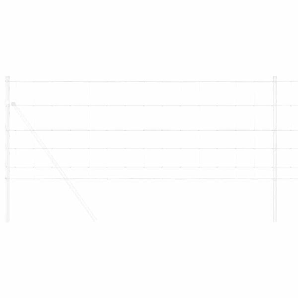 vidaXL Gard pentru câmp Argintiu 25 x 0.8 m Oțel galvanizat