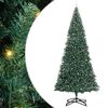 vidaXL Brad de Crăciun artificial pre-iluminat cu set de bile Verde