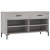 vidaXL Bancă de pantofi, gri sonoma, 102x35x55 cm, lemn prelucrat