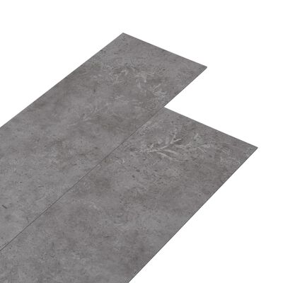 vidaXL Plăci pardoseală autoadezive, gri beton, 5,21 m², 2 mm, PVC