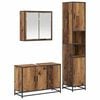 vidaXL Set de mobilier pentru baie 3 buc. Lemn Vechi Lemn prelucrat