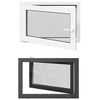 vidaXL Fereastră pentru subsol RISOR 90 x 70 cm PVC și Sticlă Antracit
