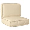 vidaXL Set de perne pentru palet Material Oxford Bej 60 x 60 x 52 cm