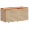 vidaXL Cutie depozitare grădină bej 110x50x54 cm lemn acacia poliratan