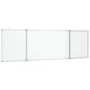 vidaXL Tablă magnetică pliabilă, alb, 160x60x1,7 cm, aluminiu